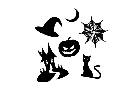 Download Spooky Halloween Silhouette Set - Silhouette set Collection